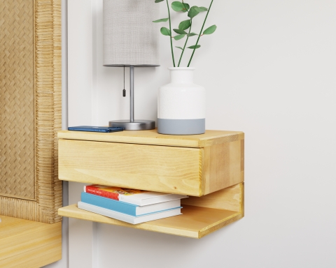 Floating Nightstand with Drawer - Madrid