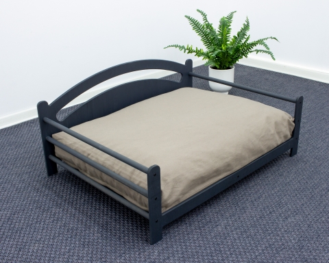Dog Bed Indoor Navy with Cushion