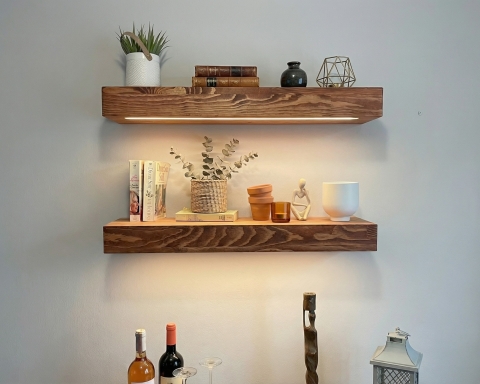 Floating Shelf with Led Lights - Paris