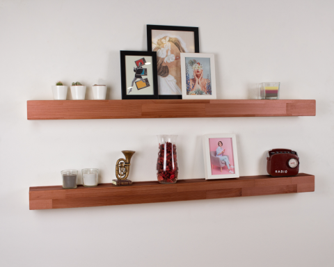 Rustic Floating Shelves Custom Size 3 Inch Thick - Paris