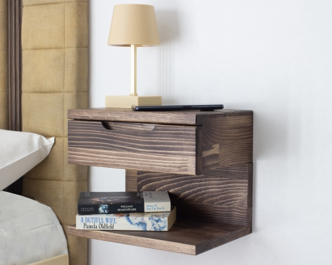 Floating Nightstand with Drawer - London