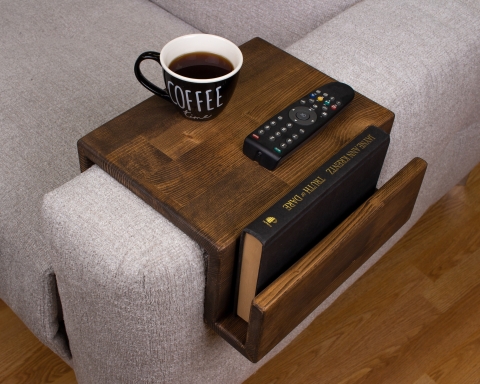 Functional Wood Armrest Table - Vancouver