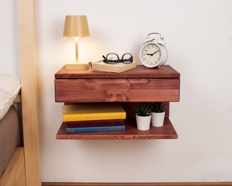 Floating Nightstand with Drawer - Rome