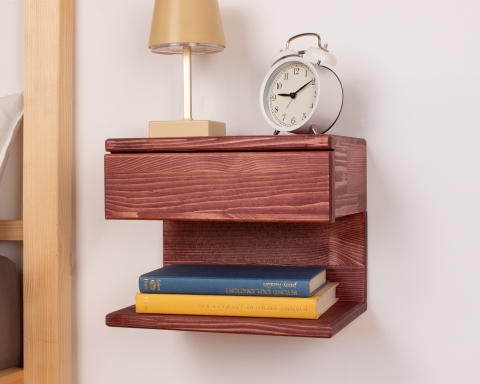  Floating Nightstand with Drawer - Rome