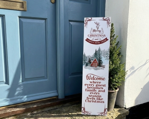 Merry Christmas Porch Sign - Design #2