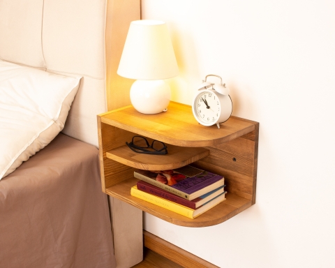 Minimalist Wooden Floating Nightstand - Cape Town