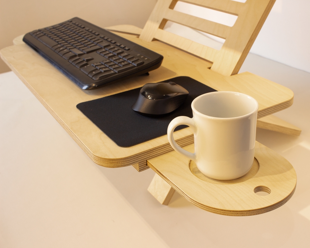 Adjustable Wood Laptop Stand - Natural • Höfina