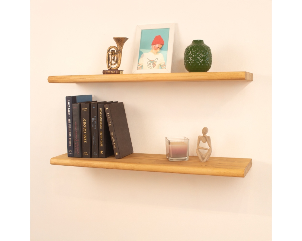 Bullnose Wood Floating Shelf - Madrid • Höfina