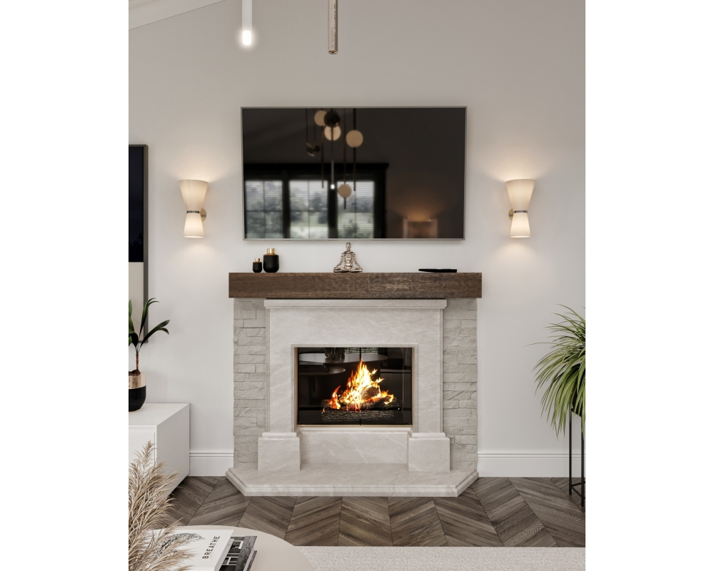 Fireplace Mantel Shelf - Vancouver • Höfina