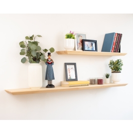 Floating Shelf with Hidden Metal Brackets - White • Höfina